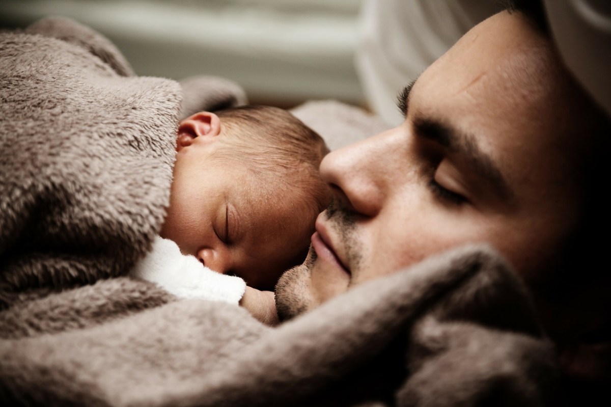 FATHER WITH NEWBORN SON
