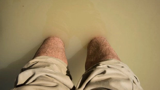 Jordan river legs in water