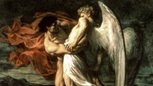 JACOB WRESTLING AN ANGEL