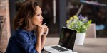 YOUNG,WOMAN,THINKING