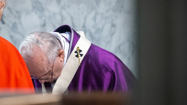 POPE FRANCIS ASH WEDNESDAY-