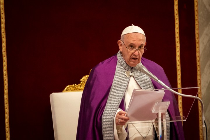 POPE LENT PENANCE