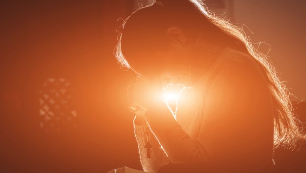 WOMAN, PRAY, CHURCH