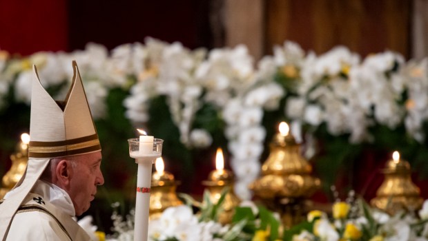 VATICAN POPE HOLY MASS EASTER VIGIL