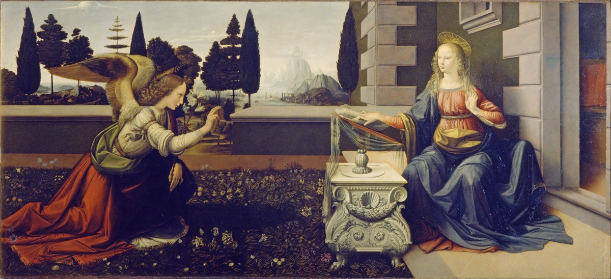 LEONARDO DA VINCI ANNUNCIATION