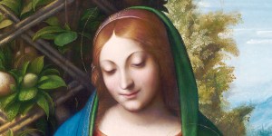 Find peace and protection under Mary&#8217;s loving gaze with this evening prayer