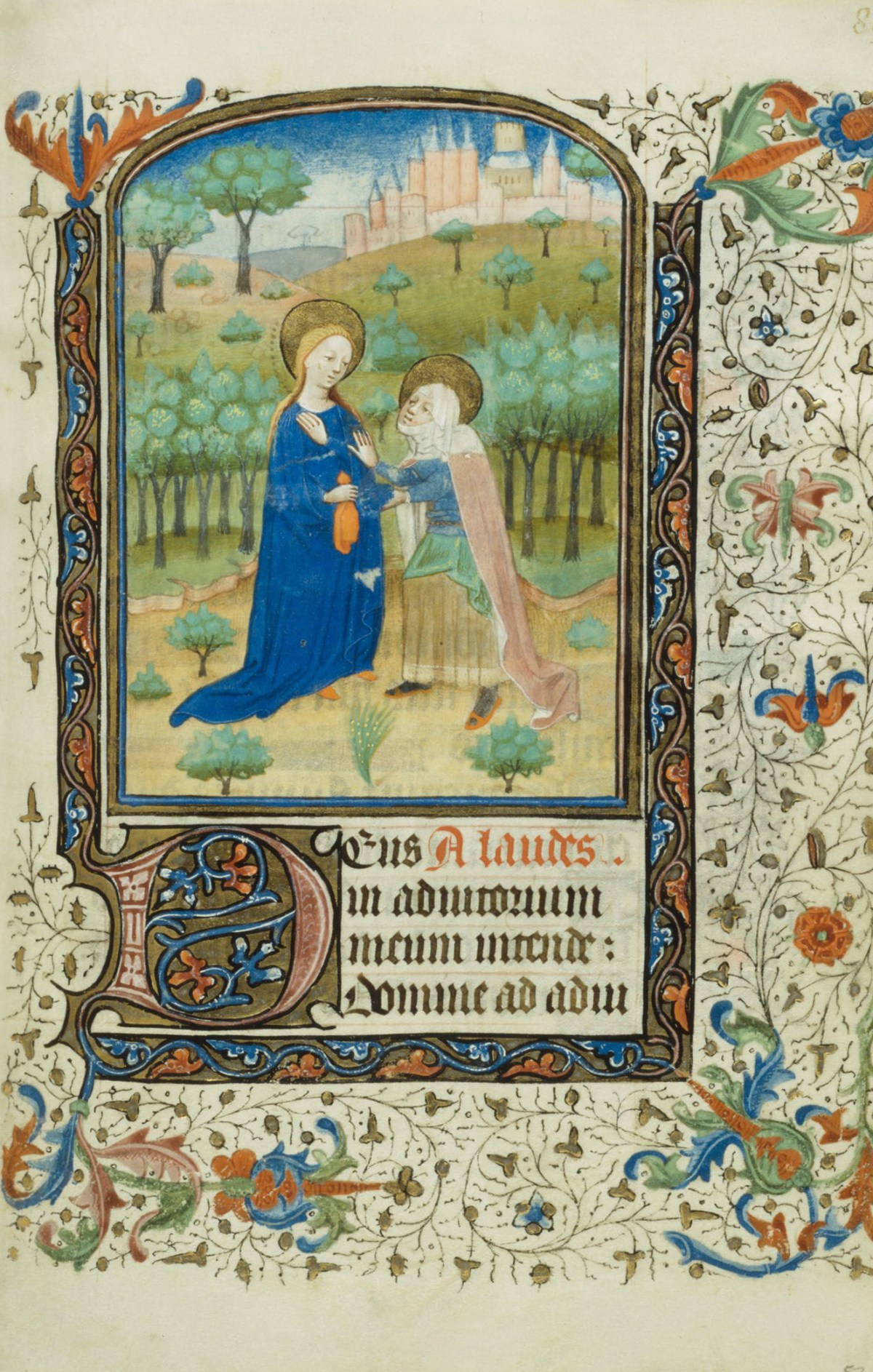 BOOK OF HOURS; VISITATION