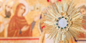 Did the Virgin Mary participate in Eucharistic adoration?