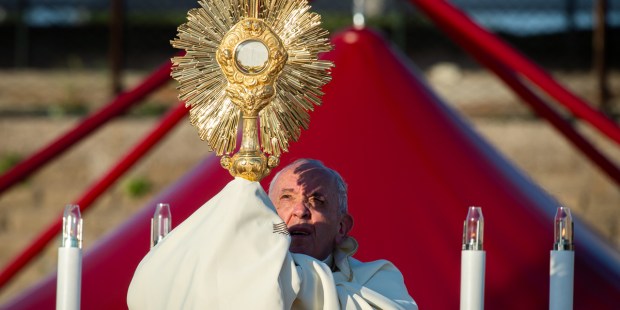 Remain for a long time before the Eucharist, urges Pope - Vimarsana News