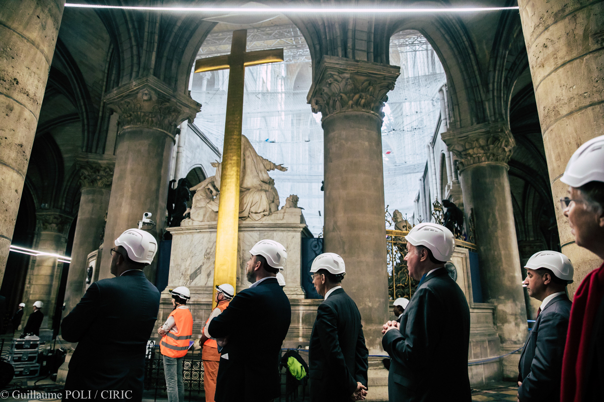 First mass celebrated in Notre-Dame Cathedral