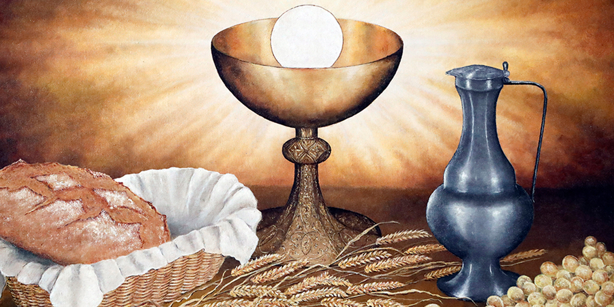 Why did Jesus choose bread and wine for the Eucharist?