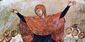 What does Rachel &#8220;weeping for her children&#8221; have to do with the Innocents, or with Mary?