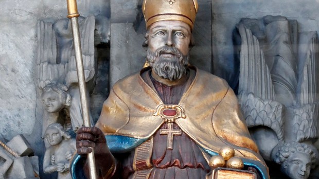 St Nicolas of Myre statue