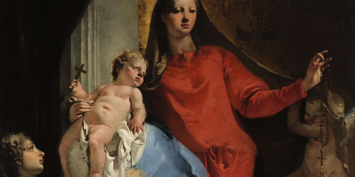 TIEOPOLO; MADONNA AND ROSARY