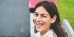 happy smiling woman