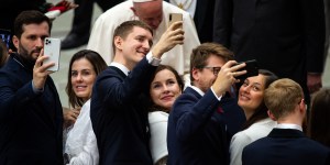 Did you know all Catholic newlyweds can meet the pope?