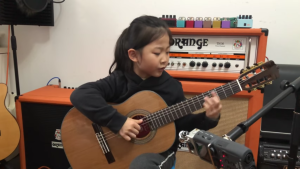6 YEAR OLD PLAYS FLY ME TO THE MOON