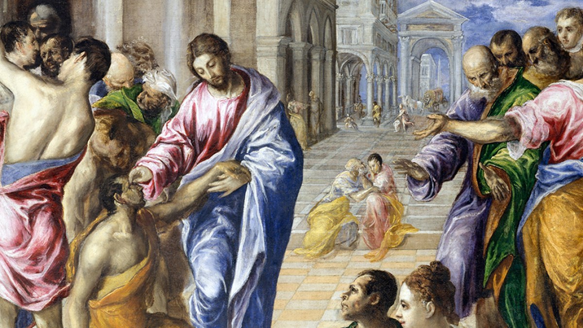 Healing the Man Born Blind - El Greco