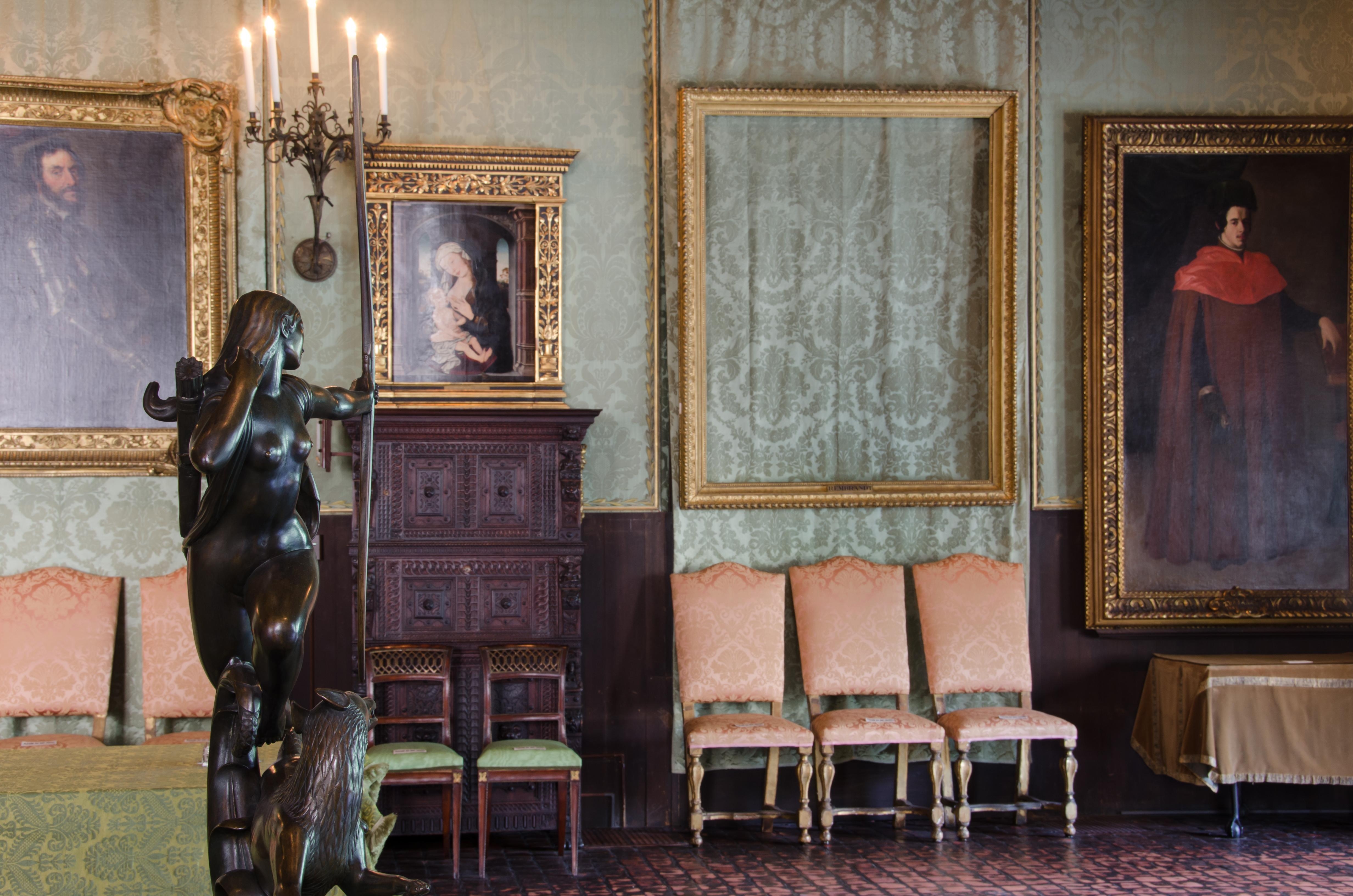 STOLEN PAINTINGS; EMPTY FRAMES; ISABELLA STEWART GARDNER MUSEUM