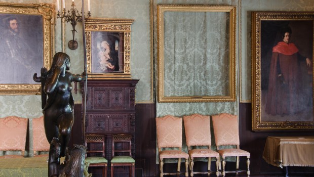 STOLEN PAINTINGS; EMPTY FRAMES; ISABELLA STEWART GARDNER MUSEUM