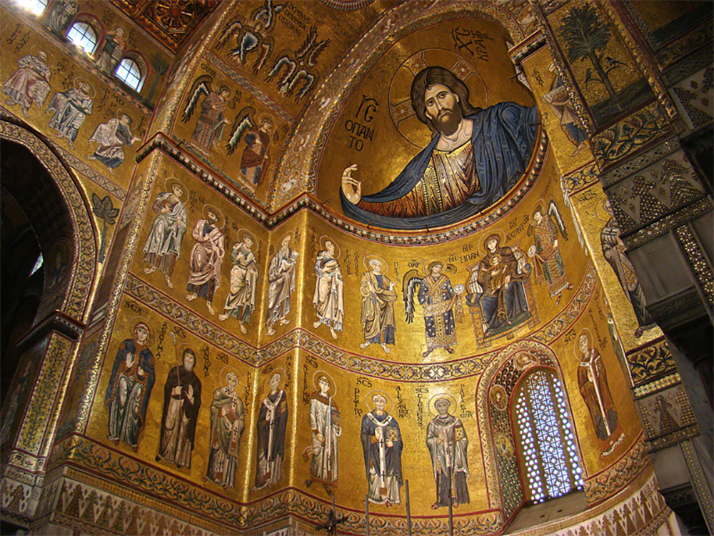 Mosaics in the apse