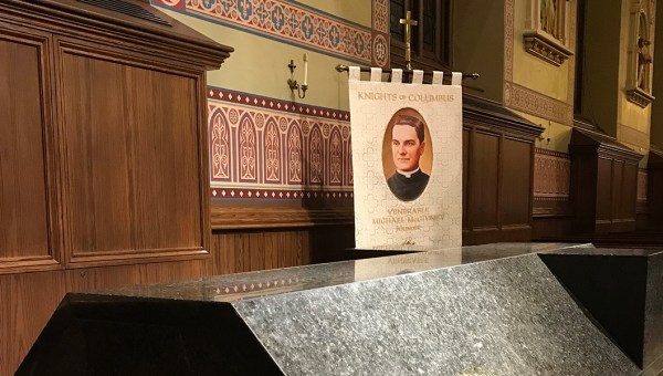 SACROPHAGUS OF FATHER MCGIVNEY