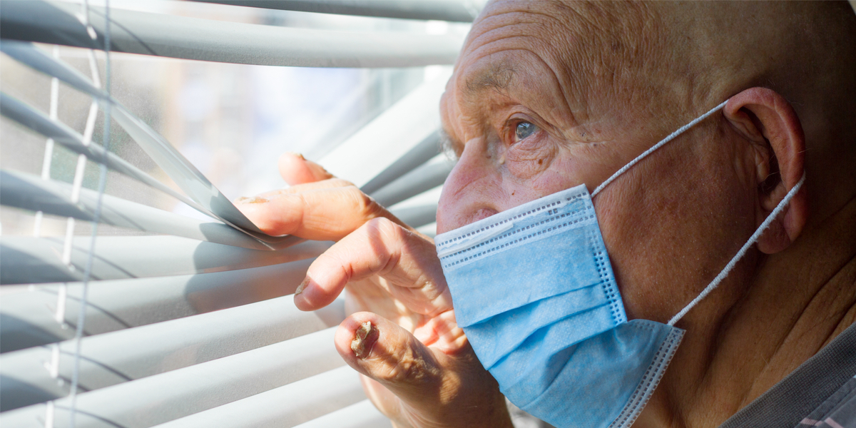 OLD MAN WITH MASK,