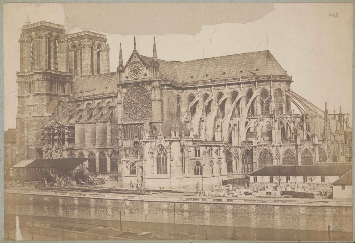 notre dame de paris par baldus avant 1858
