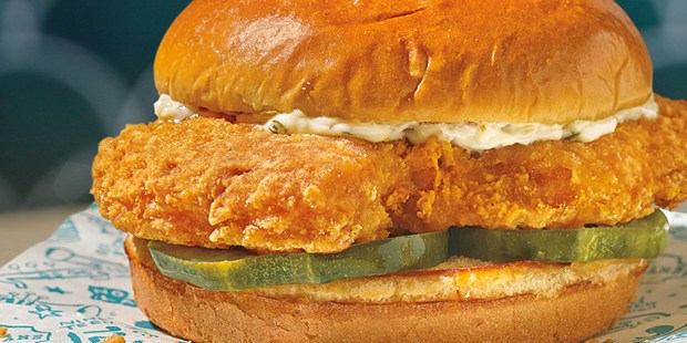CAJUN FLOUNDER SANDWICH POPEYES