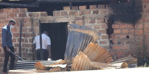 destruction in Otambe