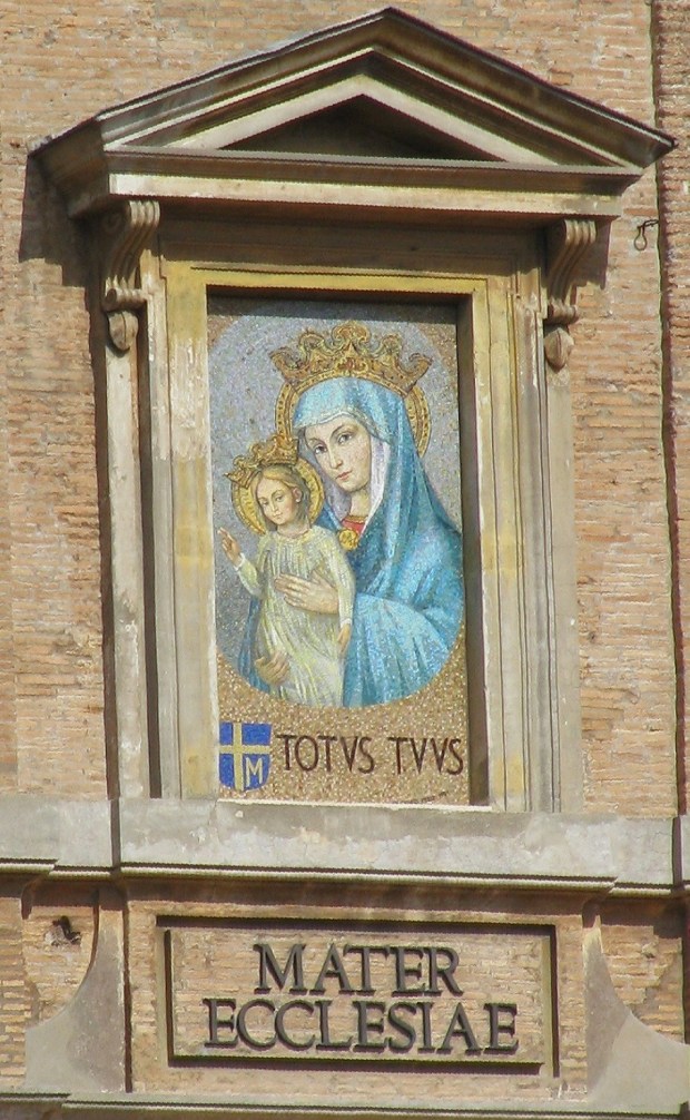 mother of the church mosaic; mater ecclesia