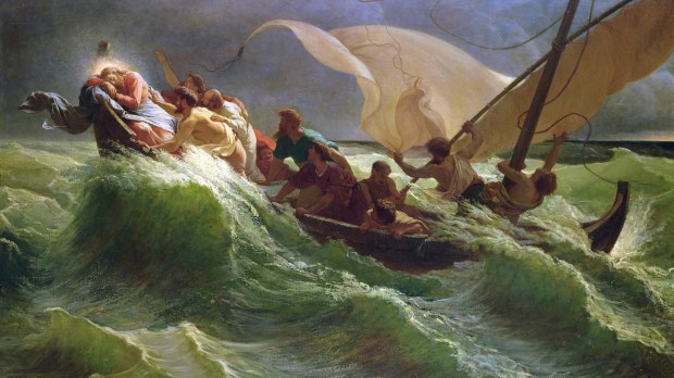Jesus storm on boat