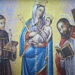 Mosaic of the Colombian patroness installed in the Vatican Gardens