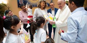 Pope greets Afghan Christian families who&#8217;ve escaped to Rome