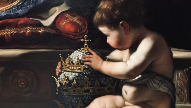 PAPAL TIARA; GUERCINO