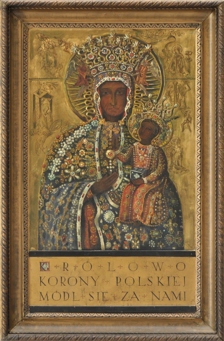 Tableau de Notre Dame de Czestochowa à Comblessac