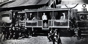 The first pope to travel by train