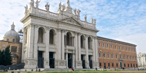 Which saint is the St. John Lateran basilica named after?