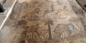 Restored 5th-century church on Gaza Strip reveals rare ancient floor mosaics