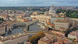 VATICAN SAN PETER AERIAL VIEW