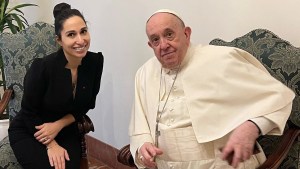 Svetlana Kasyan and Pope Francis.