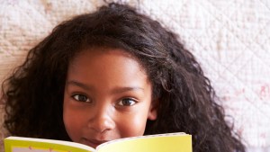 Girl reading book