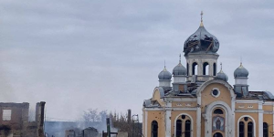 These churches in Ukraine are in ruins as a result of Russian artillery fire and bombs