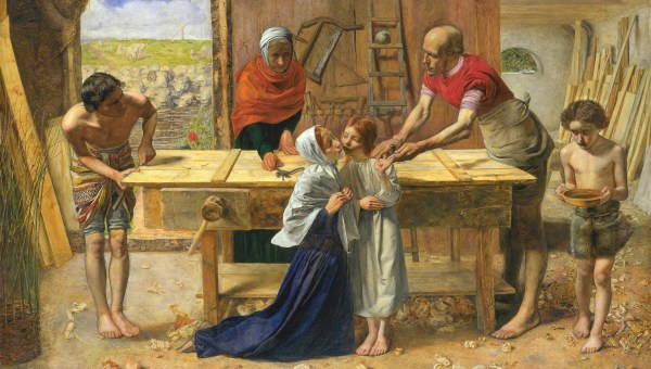 PRE-RAPHAELITES;CHRIST IN THE HOUSE OF HIS PARENTS