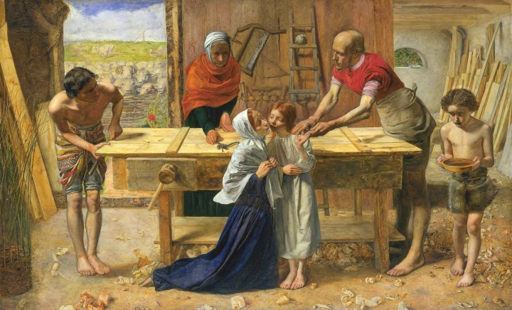 PRE-RAPHAELITES;CHRIST IN THE HOUSE OF HIS PARENTS