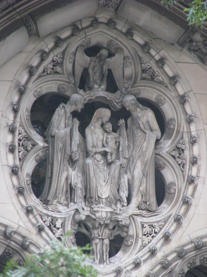holy family;mandorla;Saint John the Divine Church in New York