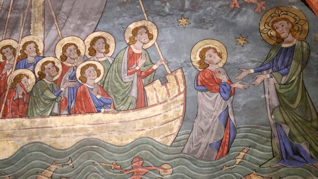 JESUS WALKS ON WATER