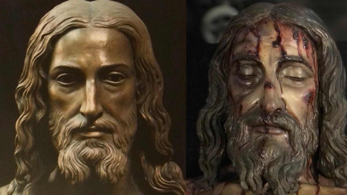 Jesus face before and after suffering