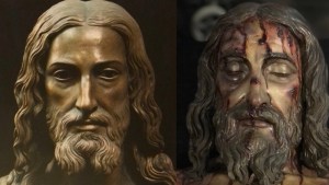 Jesus face before and after suffering