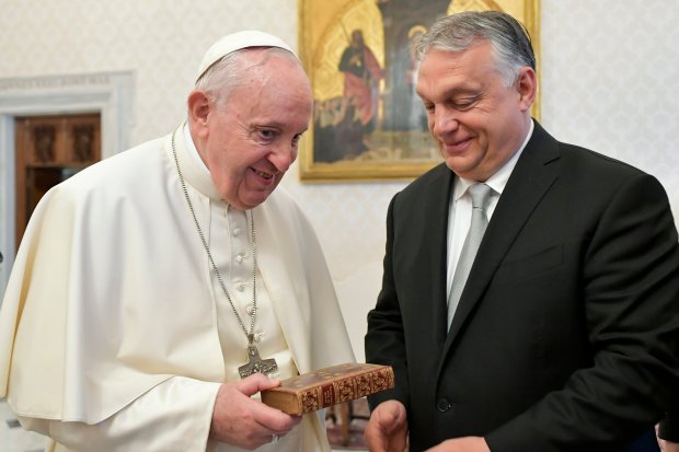 Pope Francis receives Viktor Orban at the Vatican